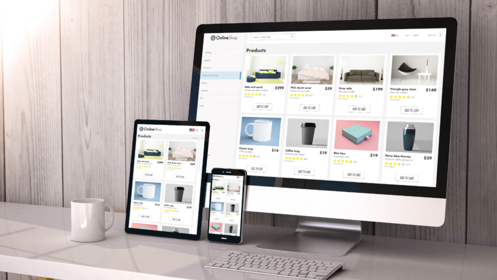 WooCommerce website design example online store
